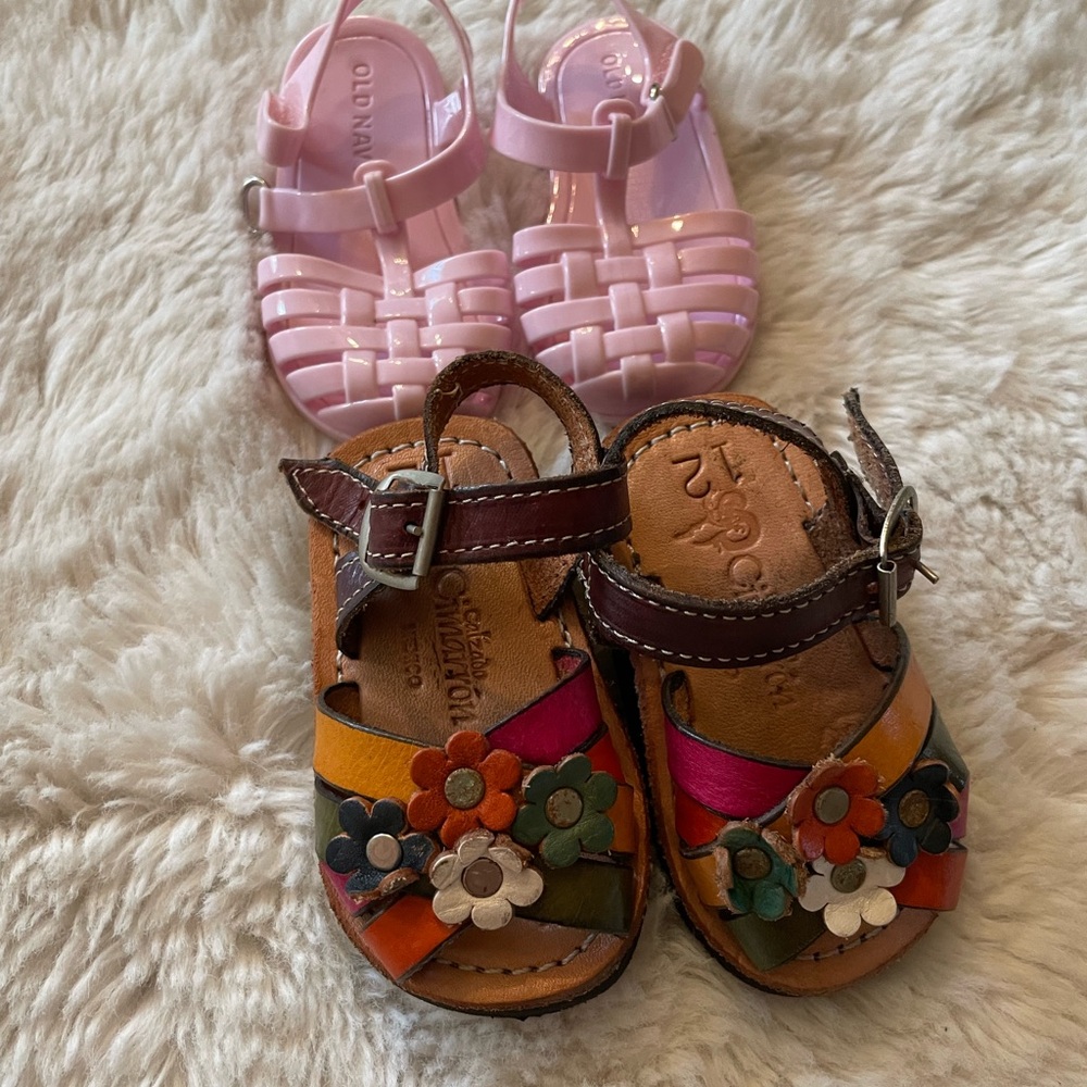 Colorful Floral Kids Sandals